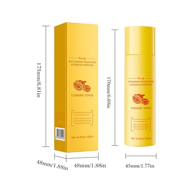 CHICTRY Purifying Facial Water with Soothing Properties | Gentle Hydrating Toner for Everyday Use Turmeric One Size