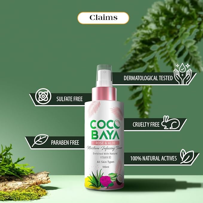 Moisture Infusing Face Toner (100 ML) Enriched with Rose, Aloe Vera Extract & Natural Vitamin B3 | Smoothens Skin | Fights Pimples | Tightens Pores | Suitable for All Skin Types