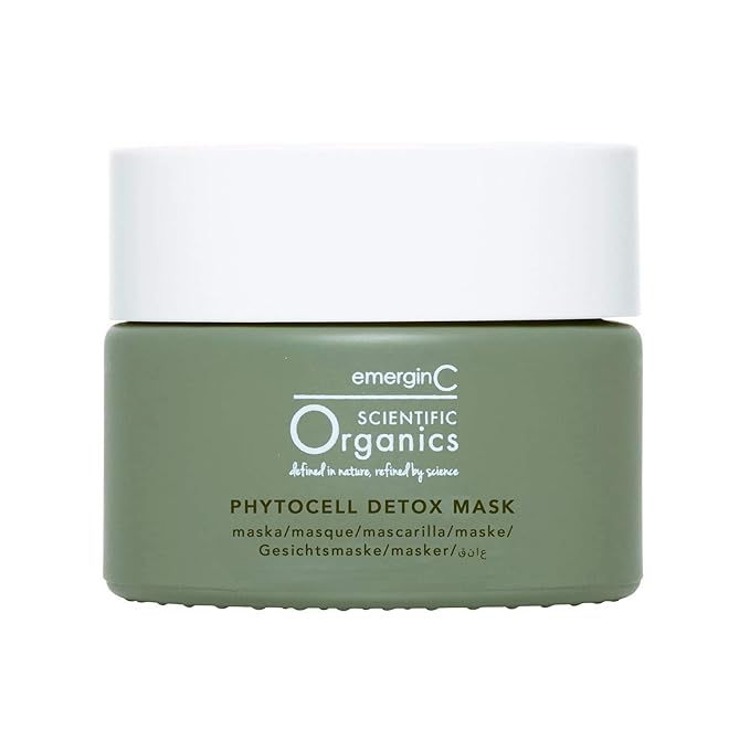 emerginC Face Care Set with Active Hydrating Complex Gel Moisturizer (1.6 oz, 50 ml), Spirulina Toner (4 oz, 120 ml), Kombucha Cleanser Wash (4 oz, 120 ml) & Phytocell Detox Face Mask (1.6 oz, 50 ml)
