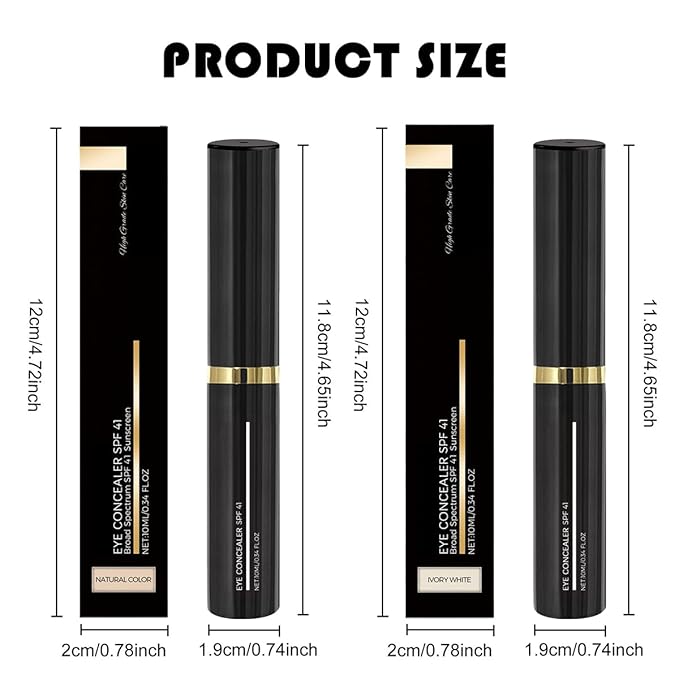 Eye Corrector SPF 41, Eye Essence with Vitamin E, Dark Circle Coverage Anti-Aging Tinted Eye Cream, Moisturizing Formula (Natural, 0.34 Oz)