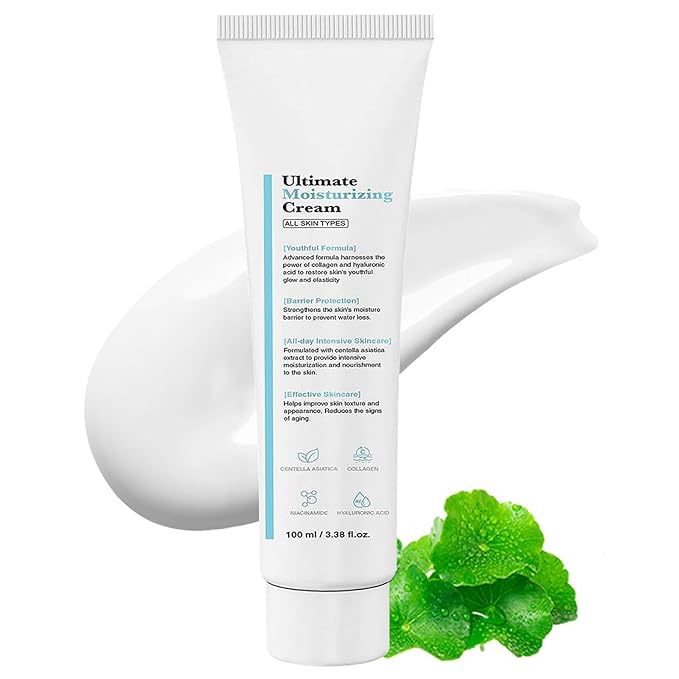Youthful Moisturizing Cream, Moisturizing Cream with Hyaluronic Acid, Niacinamide, Youth Formula, Barrier Protection Centella Asiatica Extract for Women Face moisturizer 1PCS