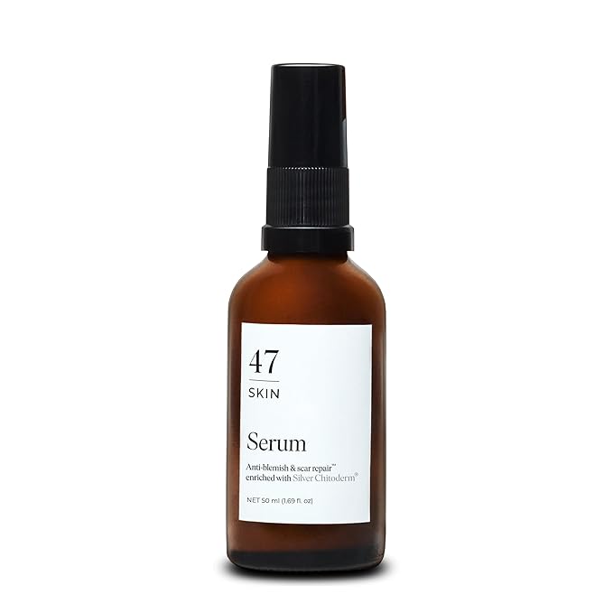 47 Skin Anti-blemish & scar repair Serum enriched with Silver Chitoderm for All Skin Types, Clear Skin Moisturiser, 50ml