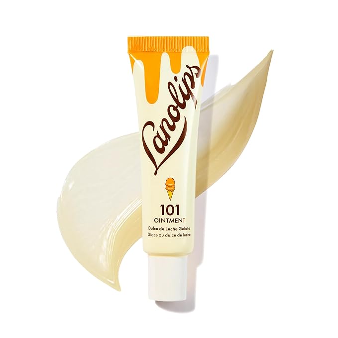 Lanolips 101 Ointment - Lanolin Lip Balm for Smooth, Hydrated & Healthy Lips - Multipurpose Lip Ointment with Lanolin Oil for Dry Lips, Cuticles & More - Dulce de Leche (0.35 oz)