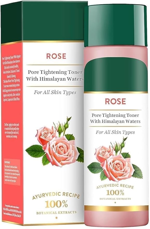 MI Rose Pore Tightening Toner with Himalayan Waters for All Skin Type 120Ml, Pack of 1, White
