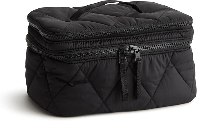 Vera Bradley Women's Featherweight Brush Up Cosmetic Case, Moonless Night, One Size