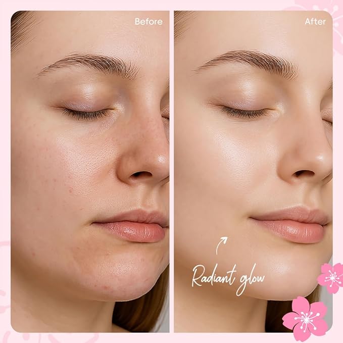 Sakura Travel Skincare Sets, 60pcs Mini Travel Skin Care kit Including Cleanser, Toner, Lotion, Serum, Cream, Sleepping Mask