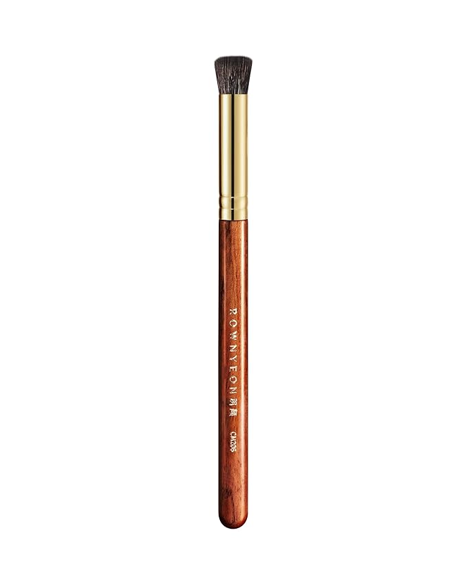 Desert Oak Series Flat Top Smoke Blender - 10mm Red Fox & Goat Hair Brush for Smudging & Blending, Luxury Bubinga Handle (CM 206)