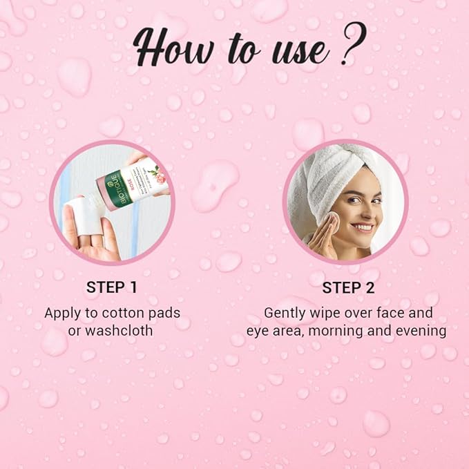 Biotique Pure Rose Water, Rejuvenating Mist For Face and Body Steam Distilled, for all Skin Types Rose Toner, 120ml