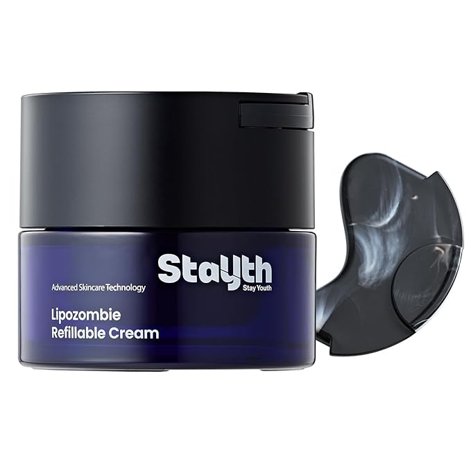 Lipozombie Refillable Cream - Korean Skincare Anti-Wrinkle Hydrating Cream with Peptides, Fermented Extracts & Liposome Tech for Glass Skin, Radiance (50ml / 1.69 fl. oz, Original)