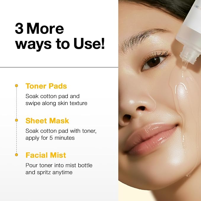 10% Niacinamide Glow Toner | K-Beauty Hydrating Toner with Mango Vitamin C & Rice Extract | Skin Tone Correcting, Brightening & Youthful Glow (10.14 fl. oz)
