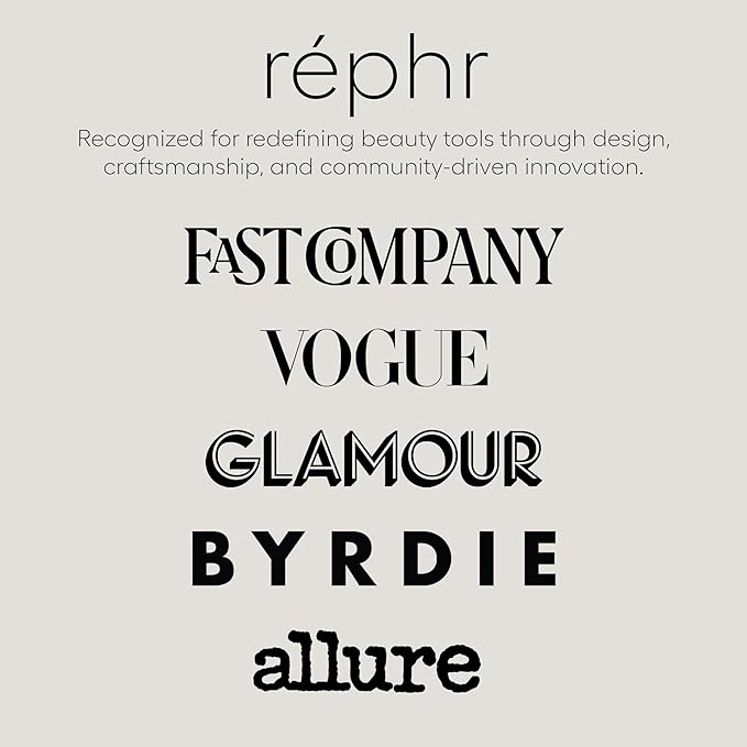 rephr LC 02 Complexion Brush, Synthetic Bristles, Liquid/Cream Blush, Contour & Bronzer Application