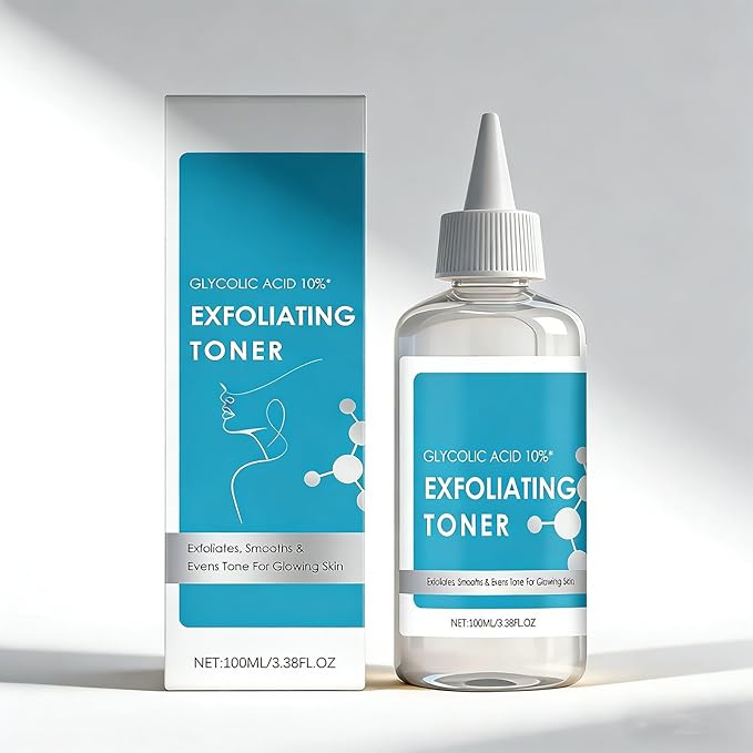 Glycolic Acid Exfoliating Toner for Face, Exfoliant for Oily & Combination Skin, Gently Removes Dead Cells, Refines Pores for Smoother Texture & a Refreshed, Healthy-Looking Glow (1)