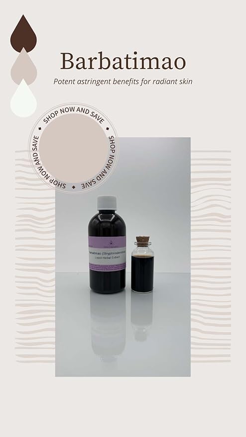 Paris Fragrances Barbatimao (Stryphnodendron) - 16 oz (1lb) - 480 ml - Liquid Herbal Extract Toner | Adstringent Mist for Face and Body | Achieve Optimal Tone and Texture for All Skin Types