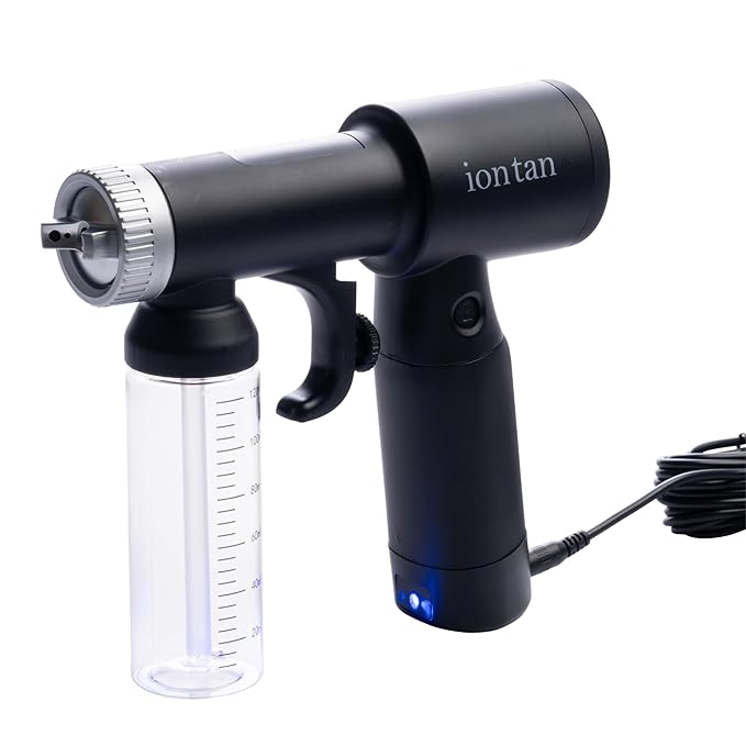 Naked Sun IonTan Pro Corded Portable Spray Tan Machine with Honey Glow Tan Solution and Professional Tanning Tent and Carry Bag Bundle also includes comprehensive Spray Tan Tranning Course.