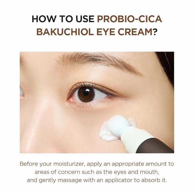 SKIN1004 Centella Probio-Cica Bakuchiol Eye Cream, Korean Eye Cream for Fine Lines with Centella, Hydrating Eye Treatment for Under Eye Area, Retinol Alternative, Korean Skin Care, 0.67 fl.oz / 20ml