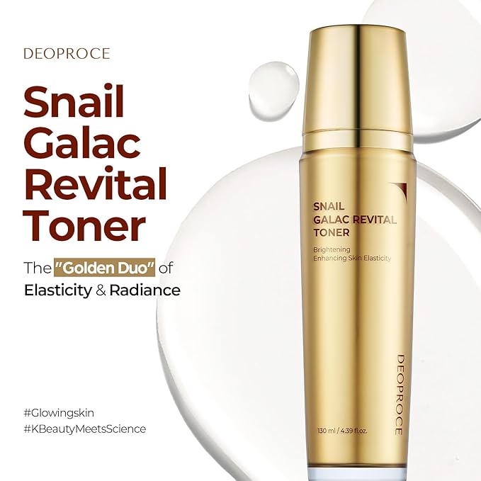Deoproce Snail Galac Revital Toner 130ml – Korean Anti-Wrinkle & Hydrating Skin Toner