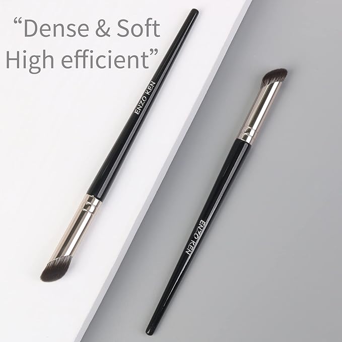 Angled Concealer Brush Under Eye, Concealer Brush, Small Nose Contour Brushes, Nose Brush Contour, Nose Brushes Angle, Small Concealer Brushes, Angled Makeup Brush - Black, 8M02