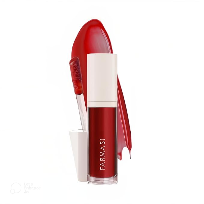 FARMASi Tinted Lip Plumper, Plumping Lip Gloss, Promoting Natural Circulation for Fuller, Younger Looking Lips, Hydrating, High-Shine, Volumizes, Merry Berry