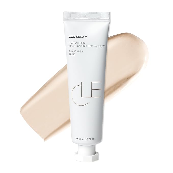 CLE Cosmetics CCC Cream (Neutral Fair 101 / SPF 50) - Color Correcting With Sunscreen - Lightweight, Hydrating Foundation - BB & CC Hybrid - Light to Medium Coverage - 1 fl oz
