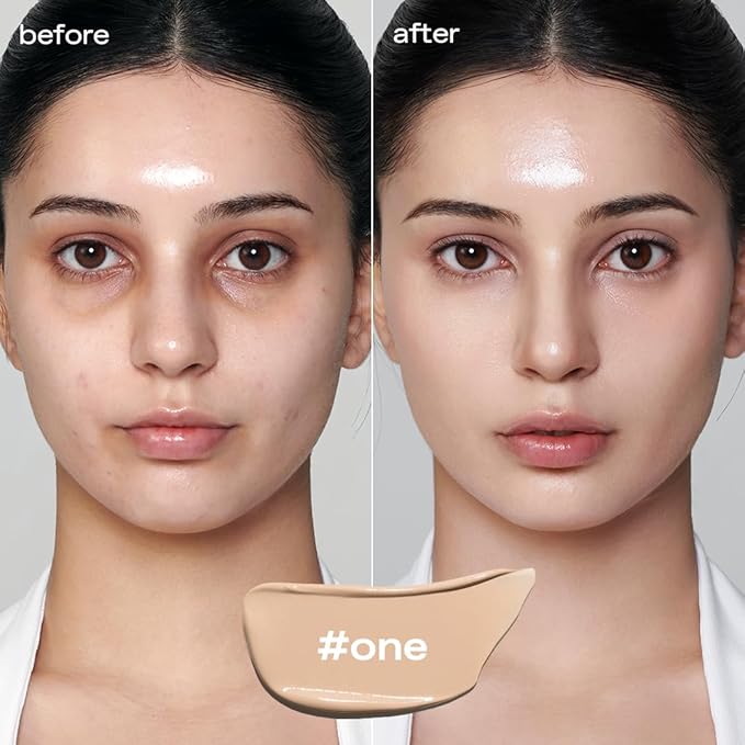 glow breathable blemish balm #one, medium-coverage bb cream & tinted moisturizer, skincare-like finish with green tea leaf water infusion, healthy radiant non-comedogenic, 1 fl oz