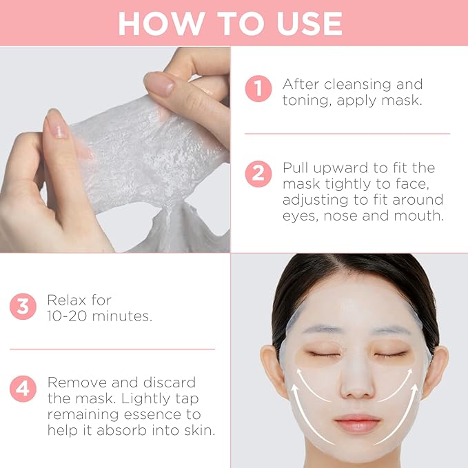 Mediheal Official Best Korean Sheet Mask - Collagen Essential Face Mask 10 Sheets Lifting and Firming For All Skin Types Value Sets