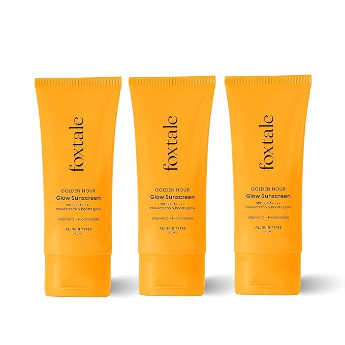 FoxTale Spf 50 Vitamin C Glow Sunscreen With Pa++++ & Niacinamide (3)