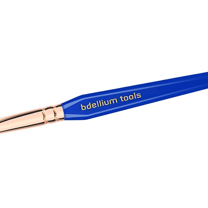 Bdellium Tools Professional Makeup Brush - Golden Triangle 937 Bold Concealer - With All Vegan and Soft Synthetic Fibers, For Blending Concealer (Blue, 1pc)