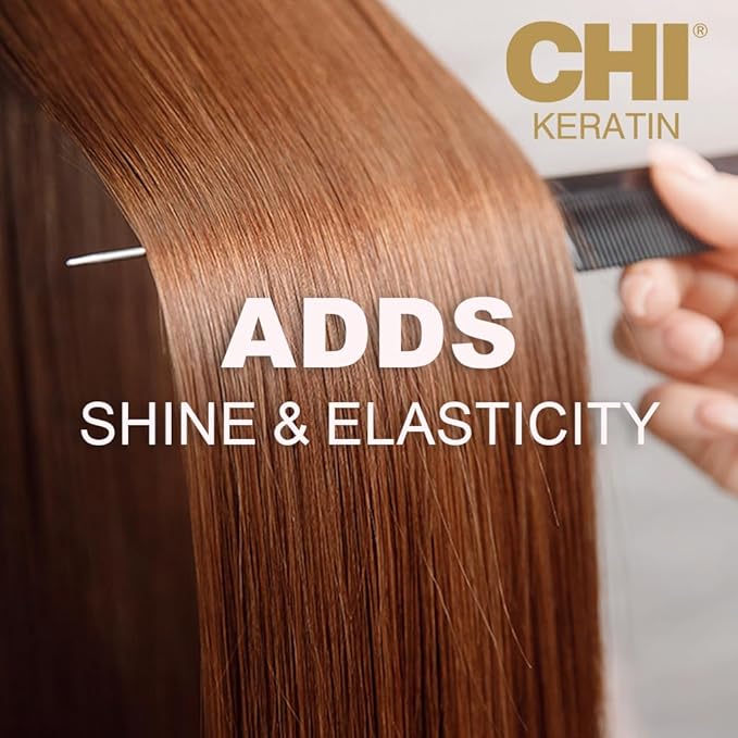 CHI Keratin Reconstructing Shampoo, Delivers Healthier Hair, Adds Shine & Helps Prevent Future Breakage, Sulfate, Paraben, & Cruelty-Free, 32 Oz