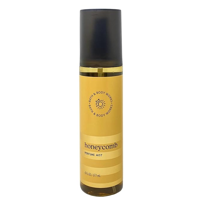 Bath & Body Works Honeycomb Perfume Mist and Honey Body Lotion Duo Set with a Wild Jasmine Bar Soap - Full Size