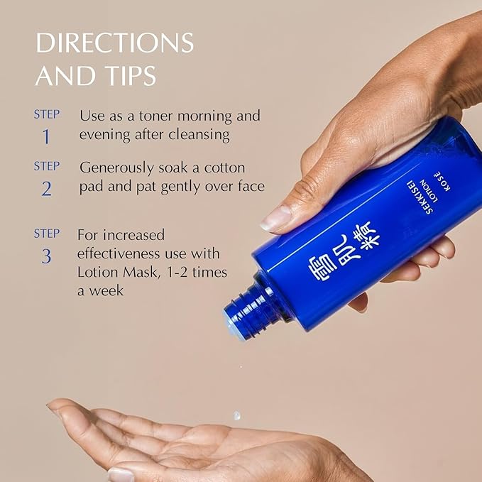 SEKKISEI Lotion Enriched, Liquid Toner & Hydrating Facial Moisturizer, 6.7 Ounce