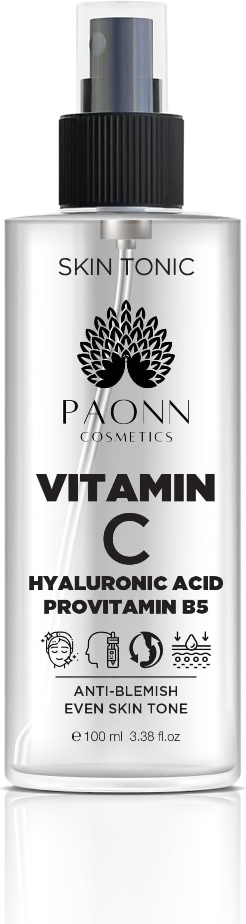 C Vitamin Face Tonic, 3-O Ethyl Ascorbic Acid, Arbutin, Panthenol, Brightening Toner, Daily Gentle Care for Smoother, Hydrated Skin