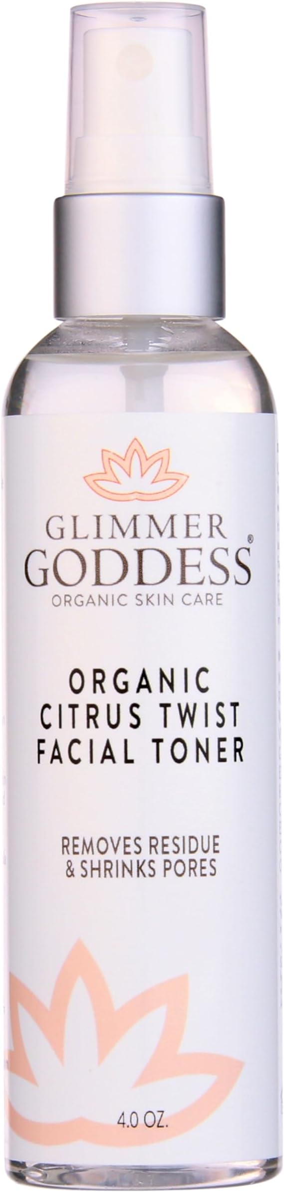 Organic Citrus Facial Toner with Rose Water Witch Hazel & Aloe Vera - Natural Astringent Closes Pores and Preps Skin