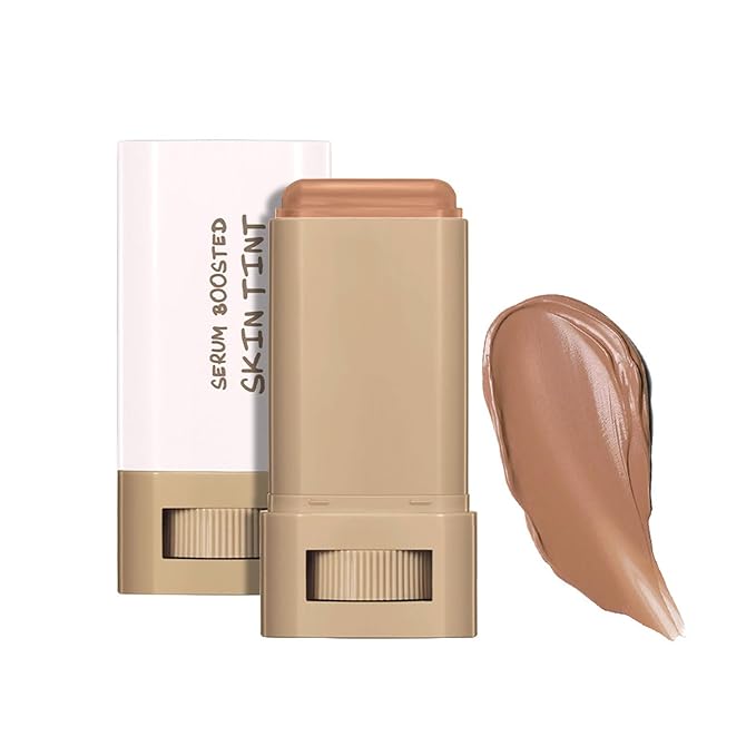 Beauty Balm Serum Boosted Skin Tint, Foundation Makeup Stick Hydrating Tinted Moisturizer, Lightweight and Buildable Solid Tinted Hydrating Serum Foundation Contour Stick, Natural Finish(06#)
