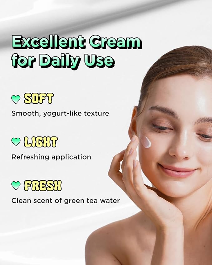 CHASIN' RABBITS Green Golden Ruler Cream | Vegan Intensive Moisturizing and Nourishing Face and Neck Moisturizer with Green Tea Extract and Probiotics | 75mL/2.53 fl. oz.