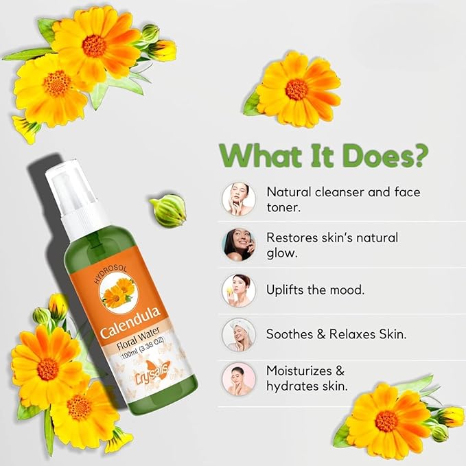 BEMT Pure Neroli Hydrosol – Steam Distilled Citrus Aurantium Floral Water, Natural Toner & Facial Mist, Refreshing Skincare Spray, Cosmetic Grade – 100ml