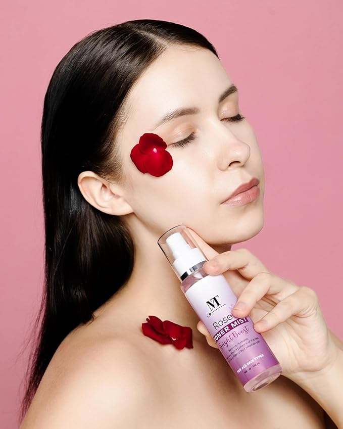 BEMT Rose Water Face Mist – Hydrating & Refreshing Toner Spray for All Skin Types | Natural Rose Fragrance, Gentle Daily Mist (100 ml)