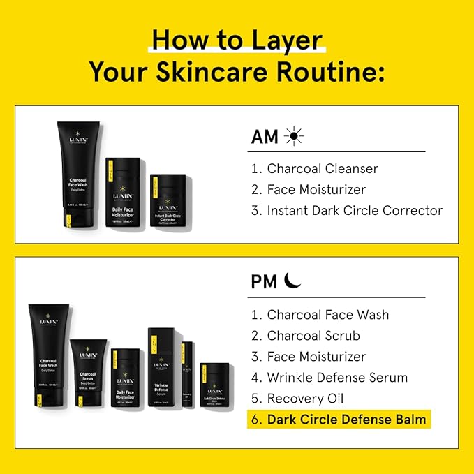 Lumin Recovery Oil for Men – Hydrating Face Oil Stick with Squalane & Argan Oil, Nourishing Moisture for Dry or Tired-Looking Skin, Travel-Friendly, 8ml
