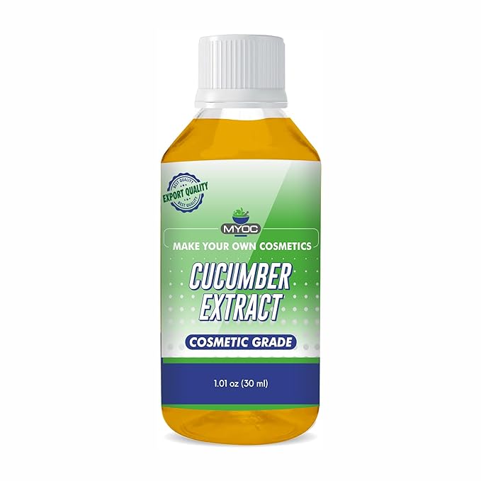 Cucumber Liquid Extract | Cosmetic Grade Botanical Ingredient | Non-Edible | Herbal Extract for DIY Skincare & Haircare | 30ml / 1.01 Fl Oz