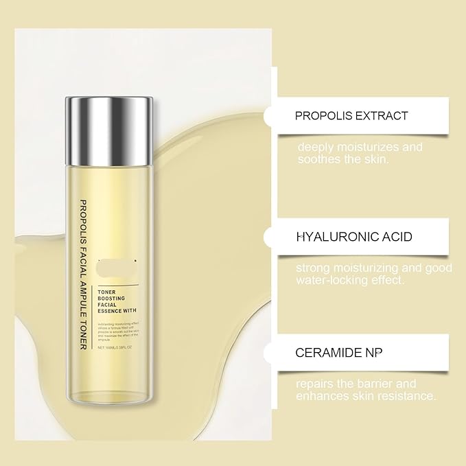 Honey Toner Facial Essence Spray - Hydrating Moisturizing Face Toner, Long-Lasting Moisture Lock & Skin Barrier Support(1PCS)