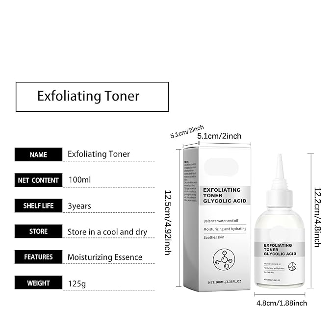 Exfoliating Hydrating Toner - Gentle Moisturizing Toner For Skin Purification, Pore Minimizing & Brightening(2PCS)