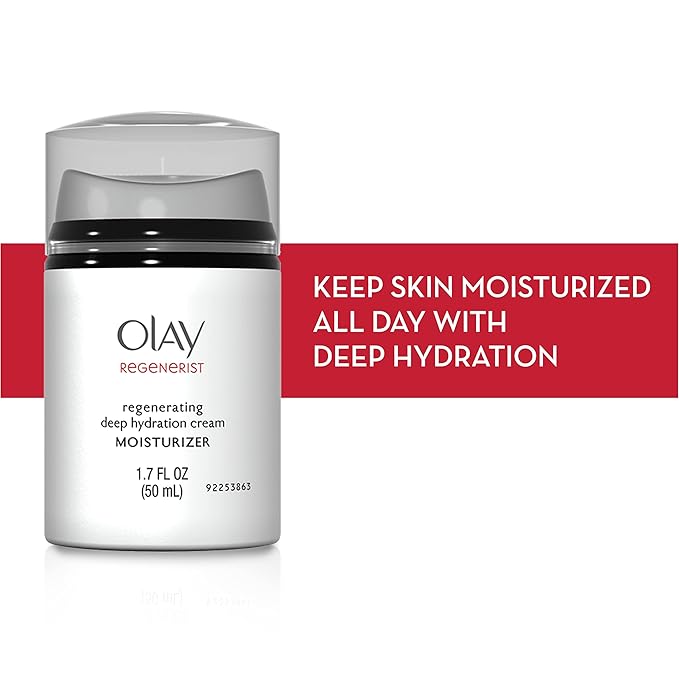 Olay Regenerist Deep Hydration Regenerating Cream Moisturizer,1.7 fl oz,(Pack of 2)