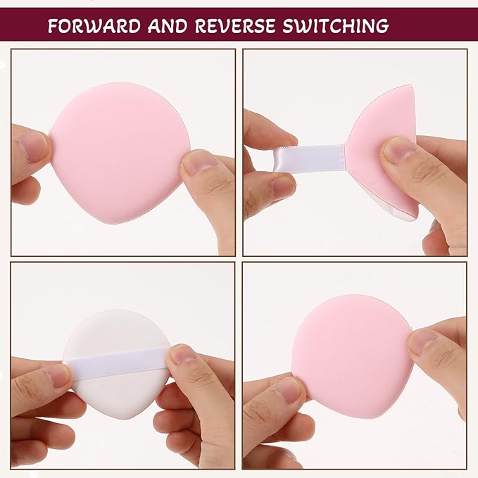8PCS Cushion Puff Makeup Sponges for Blending Air Makeup Puffs for Foundation Teardrop Powder Puffs Korean Sponge Low Absorption Dual-Sided Foundation-Puff for Liquid, Cream, Foundations and Powder