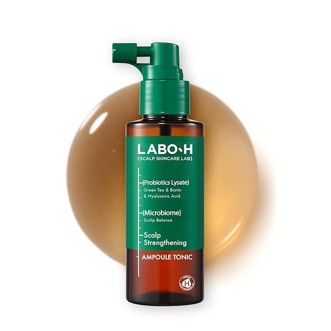 LABO.H Scalp Strengthening Spray - Korean Scalp Reviatlizing Serum for Hair Growth & Anti-Loss | Vegan| Instant Cooling & Soothing with Rosemary and Peppermint Oil | Thicker-Looking Hair, 3.38 Fl oz.