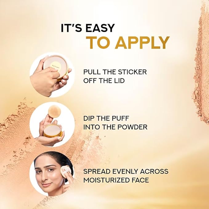 P0ND''S Sunscreen Face Powder with SPF 50 PA+++ UVA UVB Protection, 20g, Pack of 2