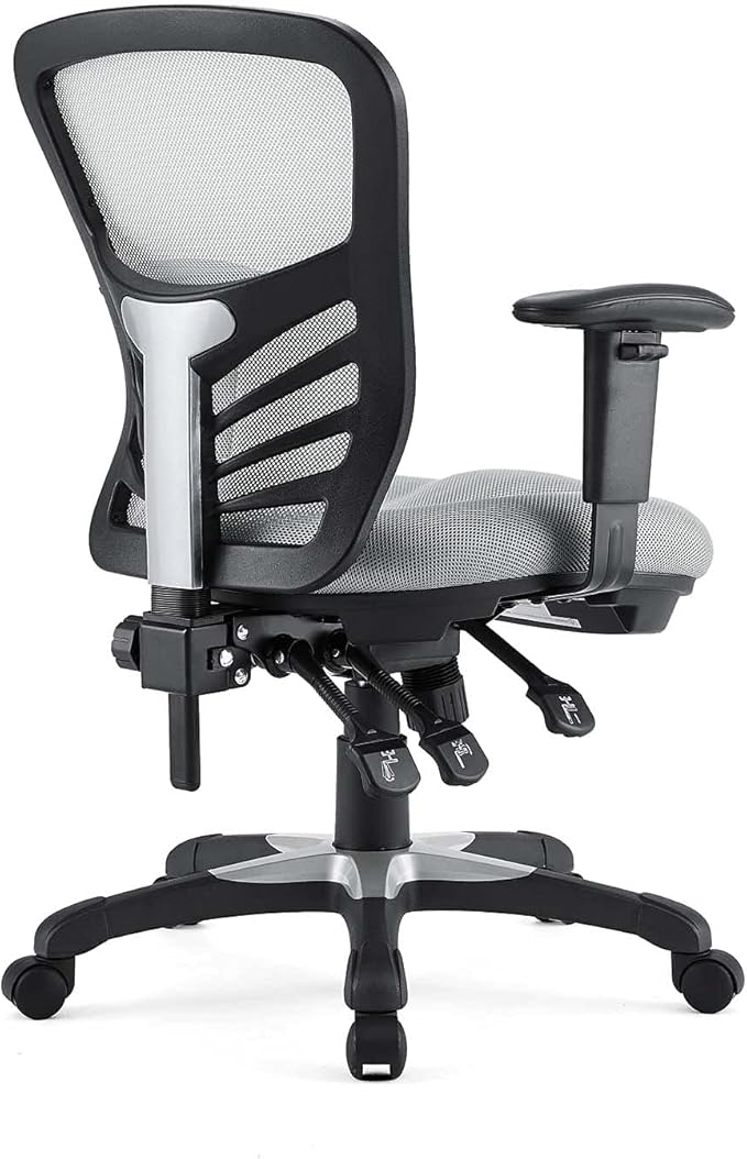 Modway EEI-757-GRY Articulate Ergonomic Mesh Office Chair in Gray