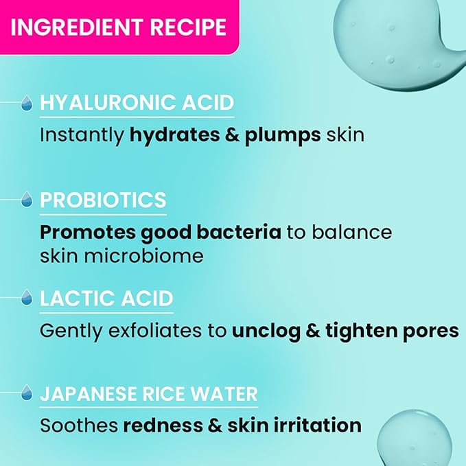 Generic Rice Water Hydrating Face Toner with Hyaluronic | Rice Water Toner for All Skin Type | Alcohol-Free | Quick Absorbing & Non Sticky, for Hydrated Skin 150ml