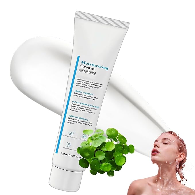 Youthful Moisturizing Face Cream with Collagen, Centella Asiatica, Hyaluronic Acid | Daily Face Moisturizer for All Skin Types | All-Day Hydration for Youthful Skin 100 ml/3.38 fl.oz. (1pcs)