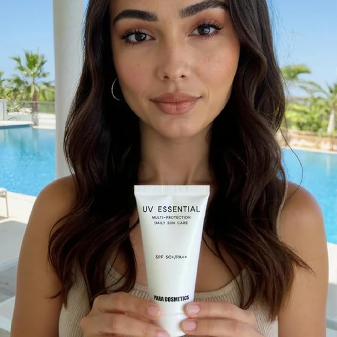 Para Cosmetics UV Essential Multi-Protection Daily Sun Care SPF 50+/PA+++ Broad Spectrum Sunscreen with Lightweight, Non-Greasy Formula for Everyday Skin Protection