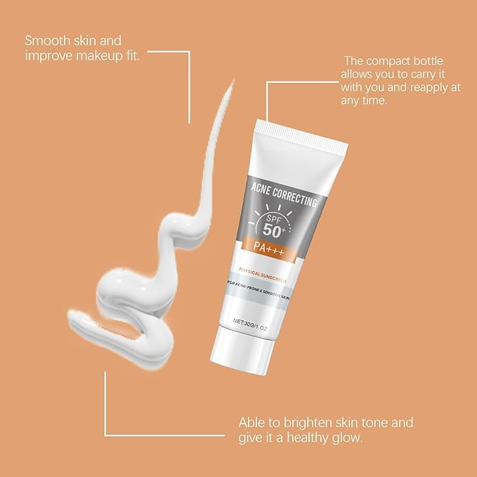 Clear Facial Sunscreen Lightweight Hydrating Sun Lotion, Refreshing Non-Greasy, Daily Sun Protection Moisturizing Nourishing Skin Care