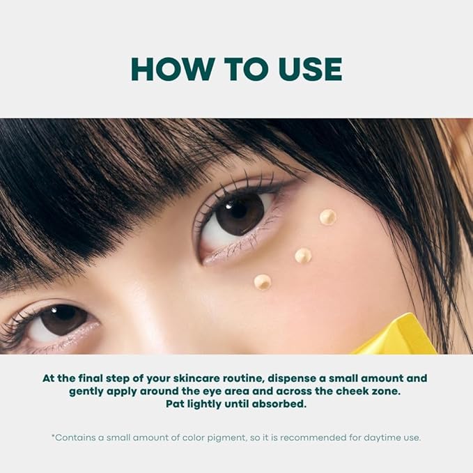 Vita C Conceal Eye Cream - Hydrating Color-Correcting Korean Eye Cream for Dark Circles with Vitamin C, Retinol | Light Medium, Dewy Finish, Medium Coverage | 0.34 fl. oz. / 10ml